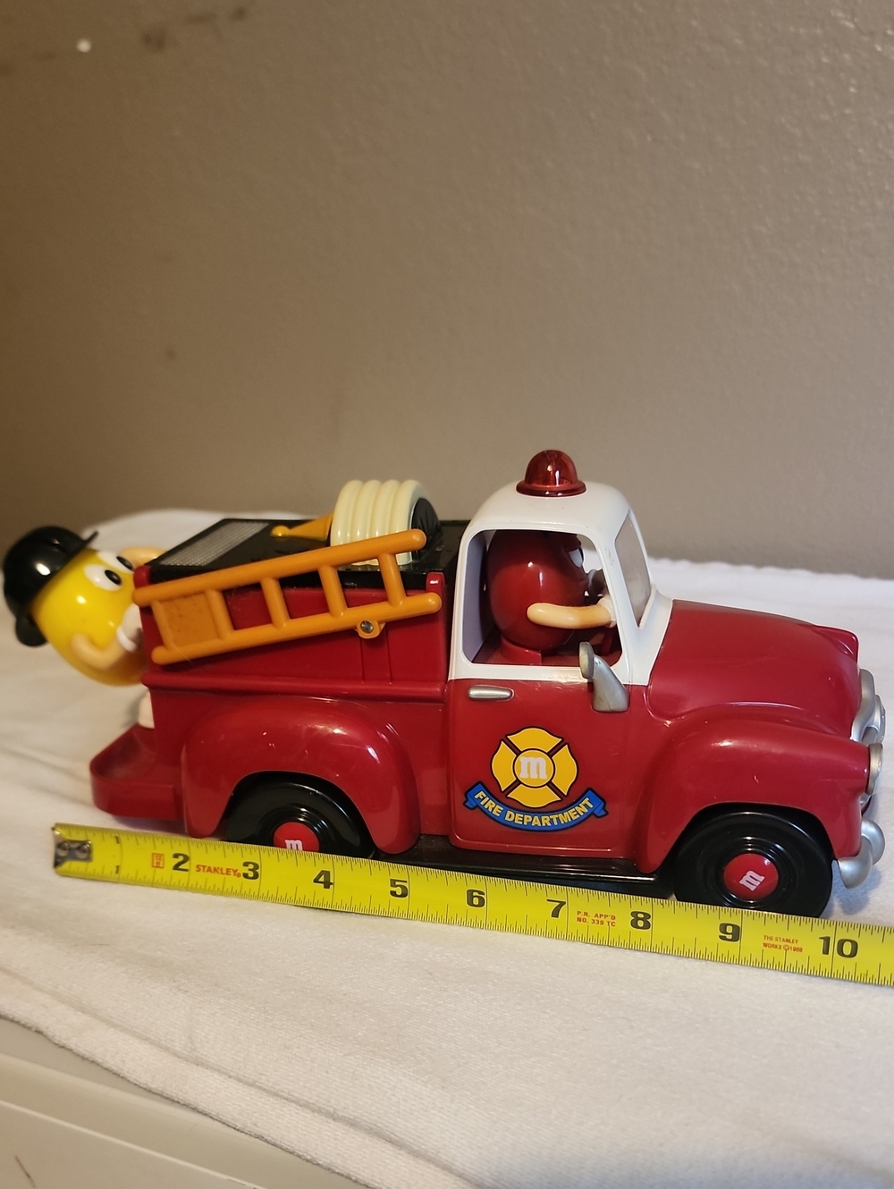M&M'S Red Fire Department Rescue Truck Toy